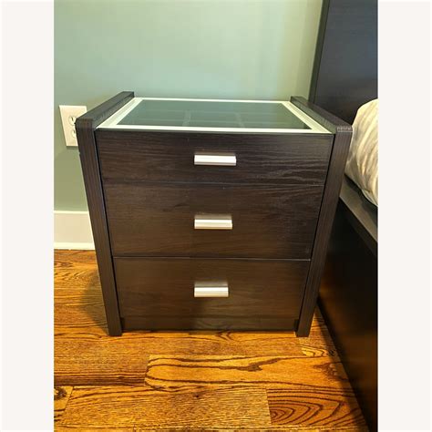 ikea nightstand glass top